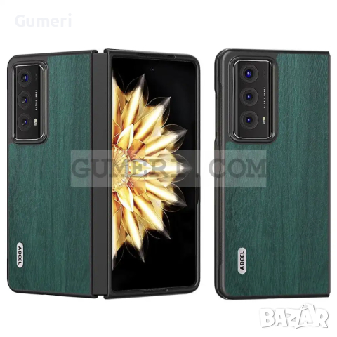 Твърд Кейс - Кожен За Huawei Honor Magic V2, снимка 4 - Калъфи, кейсове - 44934316