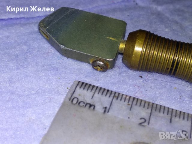 Lilberschnitt MADE in GERMANY Стар ВИНТИДЖ ЕЛМАЗ За СТЪКЛО с БРОНЗОВА ДРЪЖКА - ЛИПСВА КАМЪЧЕТО 41321, снимка 7 - Антикварни и старинни предмети - 43650931