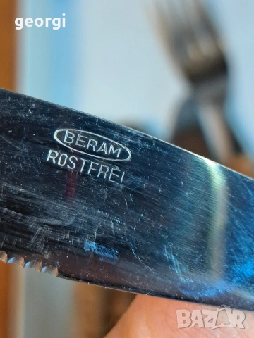 комплект прибори за хранене с дървени дръжки Beram 33/1, снимка 6 - Прибори за хранене, готвене и сервиране - 53394472