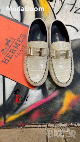 ✨Hermes различни цветове стилни мъжки мокасини✨, снимка 5 - Мокасини - 43806837