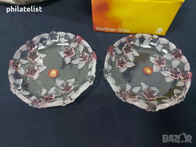 Walther Glas Carmen Satin Rose - 2 броя чинии - комплект, снимка 2 - Декорация за дома - 40310337