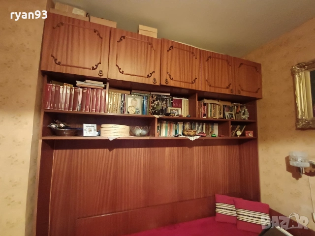 Спалня/легло с гръб и надстройка , снимка 4 - Спални и легла - 53587257