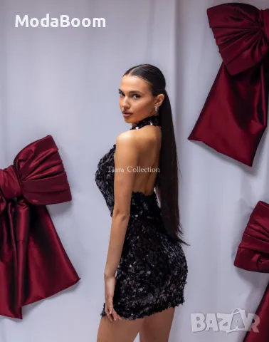 Елегантна къса дамска рокля , снимка 3 - Рокли - 48274466