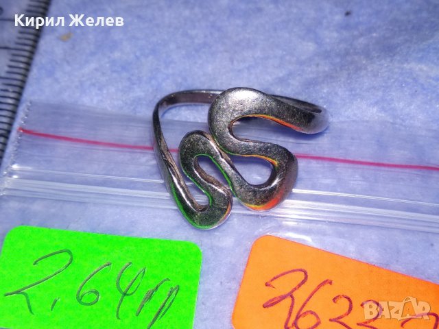 ФЕШЪН АРТ ПОСРЕБРЕН СТОМАНЕН ПРЪСТЕН с ПЕЧАТ 925 БИЖУ от БЛАГОРОДНА НЕРЪЖДАЕМА СТОМАНА 26332, снимка 6 - Пръстени - 39969276