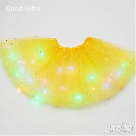 Светеща туту пола за деца, Различни цветове, снимка 5 - Детски рокли и поли - 43293525