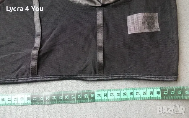 Shein XL/2XL дамско бюстие/топ с тюл и кожа, снимка 8 - Корсети, бюстиета, топове - 47740641