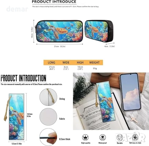 Детска раница ASQVTIFE от 4 части с кутия за обяд и чанта за бутилка с вода, снимка 7 - Раници - 50765577