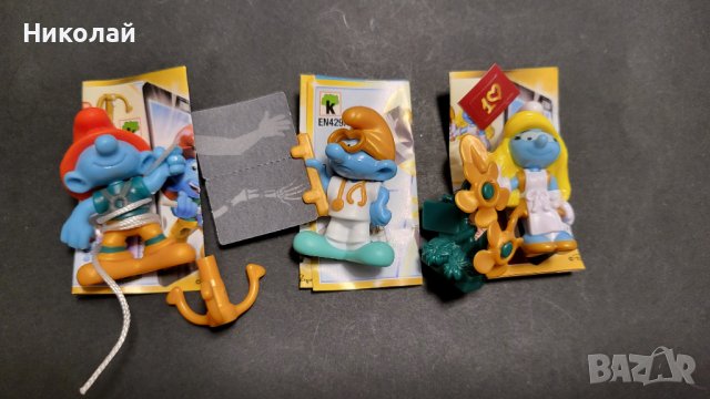 Киндер фигурки, смърфове, снимка 1