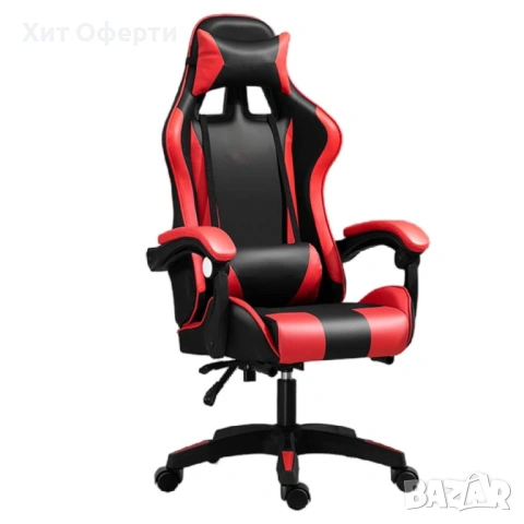 Геймърски стол-розов/червен, снимка 10 - Геймърски - 53098270