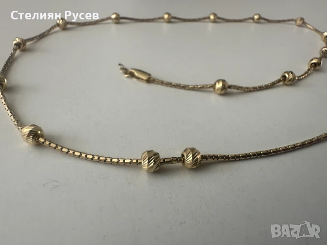 3.91гр дамско златно колие / синджир / ланец / злато / златен / GOLD 585 / 14 карата  , снимка 6 - Колиета, медальони, синджири - 50861216