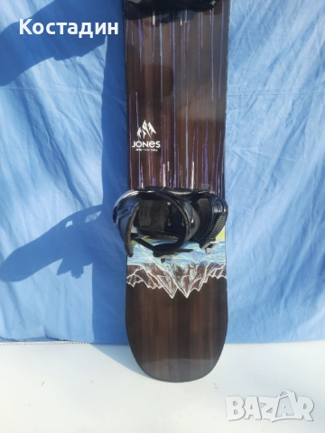 Сноуборд Jones MTN twin 164Wсм с автомати, снимка 3 - Зимни спортове - 52851427