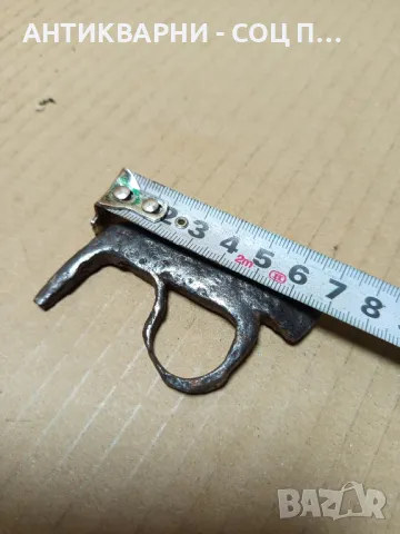 Соц Стар Ръчно Кован Чакмак За Палене На Огън., снимка 7 - Антикварни и старинни предмети - 49945902