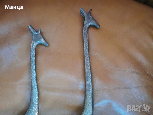 Бронзови Жерафи 2 броя, снимка 5 - Колекции - 34875681