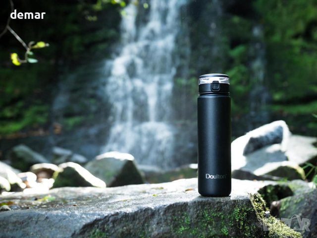 Doulton Taste2 черна стоманена бутилка за вода с изолация и филтър, 650мл, снимка 7 - Спортна екипировка - 43427781