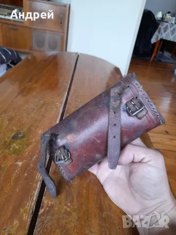 Стара кожена чантичка за велосипед,колело #5, снимка 4 - Други ценни предмети - 49622053