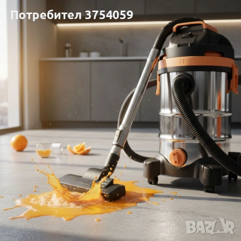 Stark’s IVC30 – Прахосмукачка 3 в 1 за сухо и мокро почистване с обдухване, 1500W и 30L резервоар, снимка 3 - Прахосмукачки - 53209273