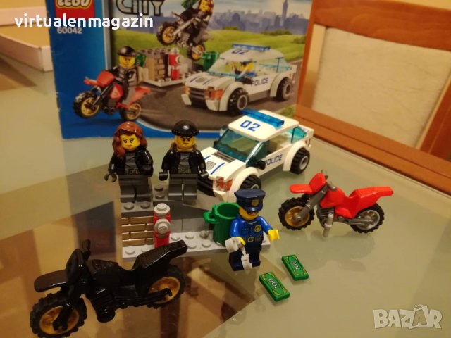 Конструктор Лего - модел LEGO City 60042 - High Speed Police Chase, снимка 6 - Конструктори - 38247101