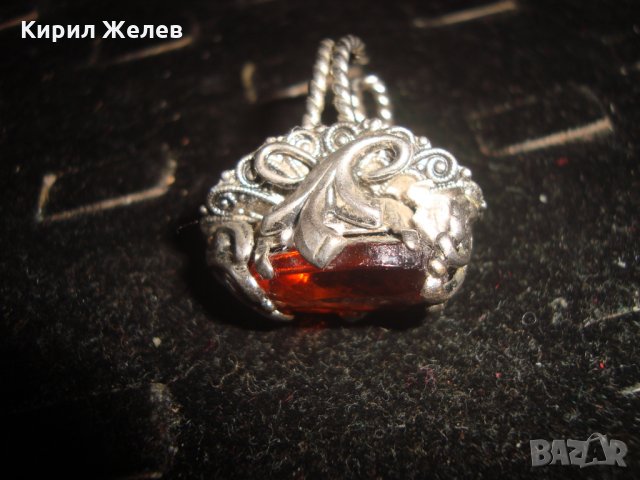 ВИНТИДЖ ПОСРЕБРЕН РЯДЪК АР-НУВО РЕТРО ПРЪСТЕН с ГОЛЯМ ФАСЕТИРАН ЦИТРИН РЪЧНА РАБОТА 20509, снимка 9 - Антикварни и старинни предмети - 32317898