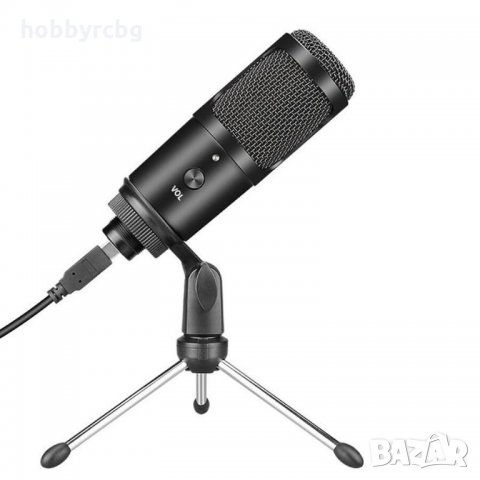 USB микрофон за TikTok, Youtube, караоке и записи в студио, снимка 1 - Микрофони - 33462330