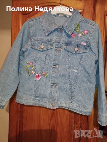 Комплект дънкова пола и яке, снимка 2 - Детски комплекти - 30706471