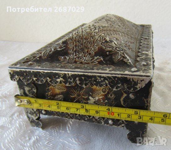 Страхотна стара голяма метална кутия, снимка 6 - Декорация за дома - 33070161
