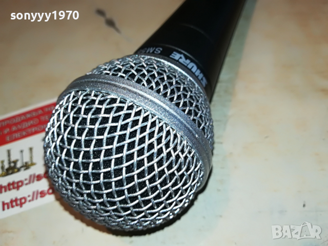 SHURE SM58 ВНОС ENGLAND 1204222012, снимка 11 - Микрофони - 36436904