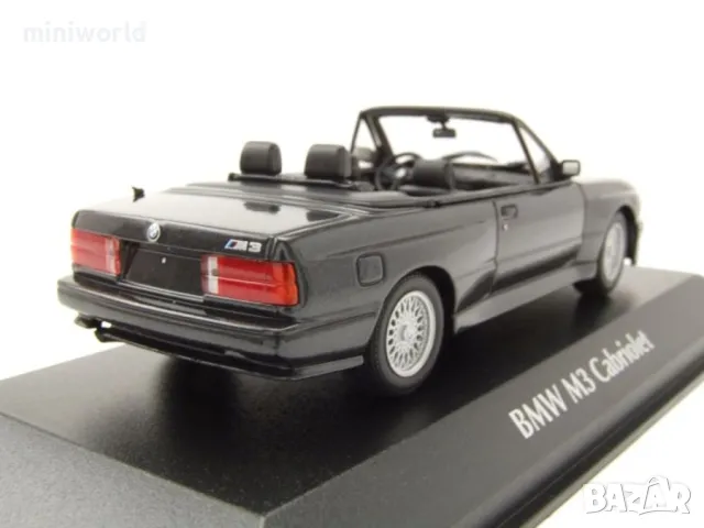 BMW M3 E30 Cabrio 1988 - мащаб 1:43 на Maxichamps моделът е нов в PVC дисплей-кейс, снимка 2 - Колекции - 49561601