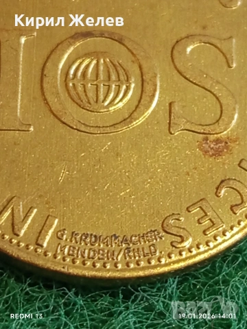 Рядък жетон на компанията Investors Overseas Services за КОЛЕКЦИЯ ДЕКОРАЦИЯ 52003, снимка 2 - Колекции - 53150701