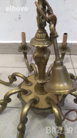 Месингов полилей 8-ца, снимка 5 - Антикварни и старинни предмети - 34679239