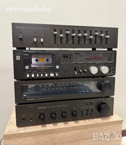 🔊Ретро аудио сет - система TECHNICS - усилвател, тунер, дек + опция еквалайзер🔊, снимка 2 - Аудиосистеми - 51973944