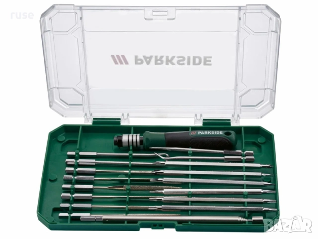 НОВИ! Комплект прецизни инструменти Parkside 18 части отвертка с пили, снимка 4 - Отвертки - 52519356