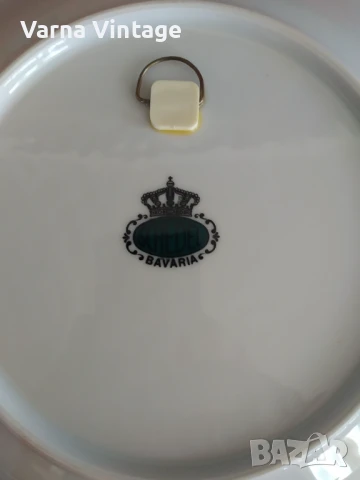 Колекционерска порцеланова чиния Берлин Потсдамер Плац 1930. Schedel Bavaria Германия, снимка 3 - Колекции - 51016873