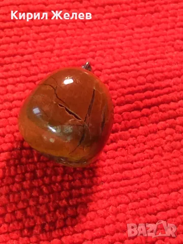 АРТ ПЕНДАНТ НАТУРАЛЕН КАМЪК ПОЛУСКЪПОЦЕНЕН МИНЕРАЛ АХАТ МЕДАЛЬОН 20776, снимка 8 - Колиета, медальони, синджири - 32175907