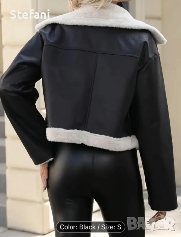 Кожено яке, снимка 2 - Якета - 53089734