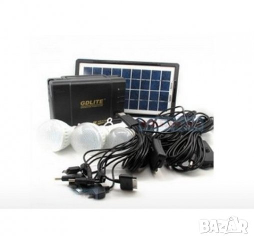 СОЛАРЕН КОМПЛЕКТ с 3 лампи соларна система, слънчев панел, акумулатор, снимка 6 - Къмпинг осветление - 33012732