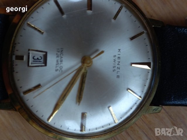  швейцарски позлатен часовник Kienzle 17 jewels, снимка 11 - Мъжки - 44100716