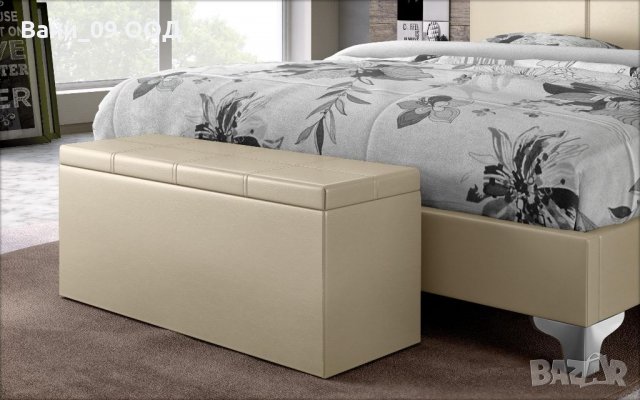 Стабилна кожена табуретка-ракла в 8 цвята, снимка 7 - Дивани и мека мебел - 33315749