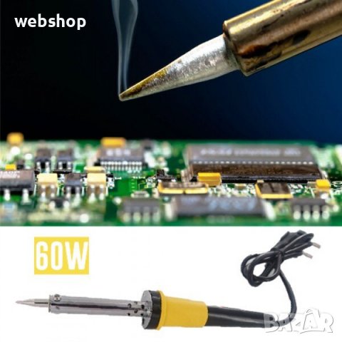 Поялник OEM 3487, AC 220V, 60W, спояващ желязо 200-450 ℃ -, Черен, снимка 2 - Поялници и запояване - 37302405