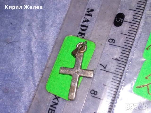 СТАРО СРЕБЪРНО СТИЛНО КРЪСТЧЕ СРЕБРО 925 ПРОБА КРЪСТ 29702, снимка 3 - Колиета, медальони, синджири - 40502094