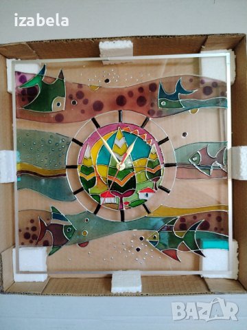 ръчно рисуван часовник (4), снимка 2 - Стенни часовници - 42962968