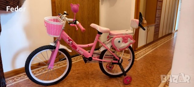 Велосипед - Колела 18" за момичета 5-9 години, снимка 2 - Детски велосипеди, триколки и коли - 51996267