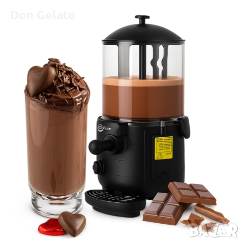 Машина за горещ шоколад Don Gelato | Професионална 5 литра водна баня, снимка 9 - Обзавеждане за заведение - 52509043