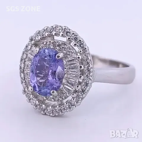 Много Красив Пръстен с Танзанит от Тайланд