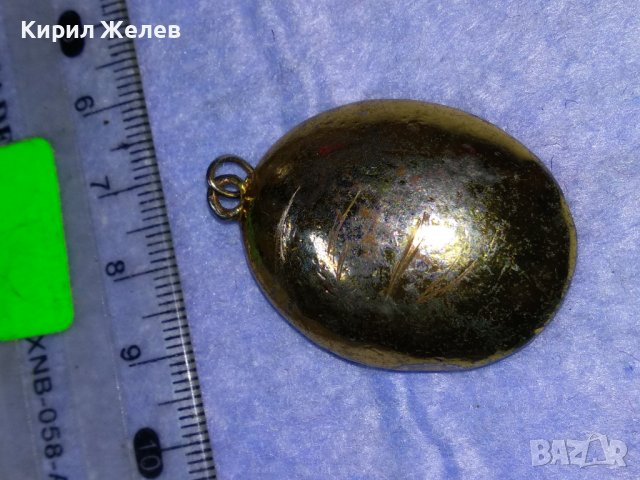 ЗЛАТИСТА МАСИВНА БРОНЗОВА с ЕМАЙЛ и ИСКРЯЩИ ФАСЕТИРАНИ КРИСТАЛИ АРТ ВИСУЛКА МЕДАЛЬОН с ГУЩЕРЧЕ 37006, снимка 8 - Колиета, медальони, синджири - 40684980