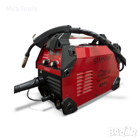 Телоподаващ апарат MIG, MAG, MMA за заваряване без газ 400А STAHLMAYER-RED, снимка 5 - Други машини и части - 52584076