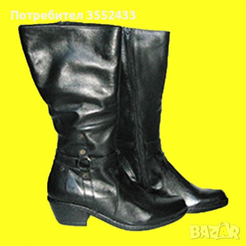 Бълг. нови ботуши от естествена кожа