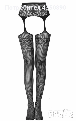 Еротично бельо мрежест чорапогащник без дъно - Код:С-6061, снимка 2 - Бельо - 51974305