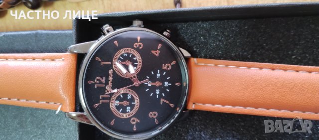 Нов Часовник с 3 кожени верижки, снимка 3 - Мъжки - 43975280