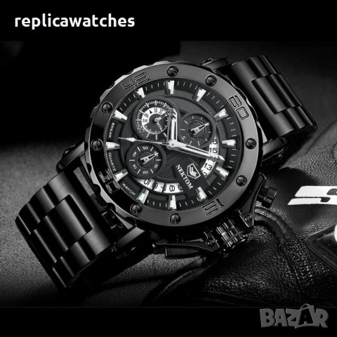 Мъжки часовник с хронограф, снимка 3 - Луксозни - 33267703