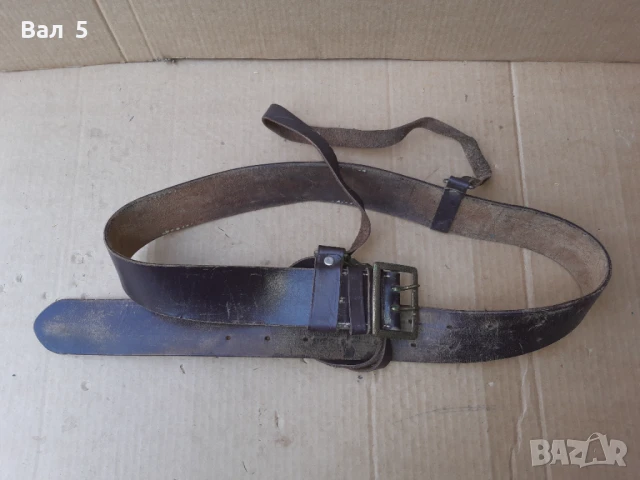 Стар военен строеви офицерски колан с портупей , униформа